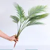 装飾的な花60-88cm人工樹木植物ヤシの葉のトロピカルブランチプラスチック製のクリスマスホームガーデンルームの装飾のために