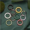 Bracelets porte-bonheur 10 Pcs / Lot Couleur Mixte À La Mode Coréenne Simple Colorf Résine Bagues Ensemble Pour Les Femmes Bijoux De Fête Toute Goutte Dhgarden Dhzj6