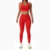 Actieve sets Naadloze korte sportbeha-legging Gymset Top Dames Fitness Workout Panty Yogabroek Zomertrainingspak Outfit Activewear