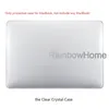 Prov Clear Crystal Hard Plastic Case Cover för MacBook Air Pro Retina Laptop 12 13 15 16 tum Transparenta färger Front Back Protective Cases A2941 M2