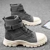 Boots High Top Herr Motorcykel Desert Mountaineering Wear Resistant Sports Youth Fashion Shoes Safety