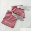 Sieraden staan ​​roze flanel cadeauzakken 8x10cm 3x4inch 10x12cm4x4.7inch pack van 50 wimpers make -up echte veet dstring pouches d dhgarden dhubf