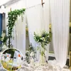 Decorative Flowers 72CM 10Mcrystal Transparent Yarn Gauze Elements Snow Silk Flower Arches Party Supplies Wedding Dress 5z
