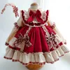 Sukienki dziewczynki vestidos malucha dziewczynka niemowlę księżniczkę koronkowa sukienka Tutu sukienka dziewczyna weselna sukienka dla dzieci na dziecko 1 lata urodziny Prom 230403