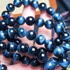 Strand Natural Blue Tiger Eye Stone Armband Healing Fashion Reiki Crystal Gemstone Man Woman Fengshui Jewelry 10mm