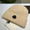 Bonnet d'hiver en laine tricoté chaud, bonnet de styliste, chapeaux pour hommes et femmes, chapeau ajusté en cachemire décontracté S