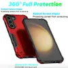 Armure pour Samsung Galaxy S23 Ultra A52 A53 A54 A73 M53 A72 A24 A34 A14 S21 FE S22 Plus, étui en Silicone avec anneau de support, housse de Protection