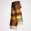 Scarves Winter 2023 Ac Scarf Rainbow Plaid Medium Length Cashmere Tassels Casual Shawl Neck Wrap Simplel1z4