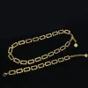 Luxury designer Fashion Alphabet Necklace Gold Bracelet male and Women's exquisite simplicity Jewelry Sets high quality with box