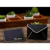 Envoltório de presente 100pcs mini cartão de envelopes para cartões personalizados casamento ou lugar preto