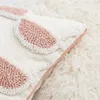 Pillow Girl Pink Tufted Leopard Embroidered Cover Decorative Pillowcase Soft Modern Art Square House Sofa Chair Bed Home