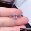 Ringe Natürlicher Tansanit-Ring S925 Sterling Sierbirthstone In Decemberreal Woman Blue Gem Jewelry Drop Delivery Dhgarden Dhjbh