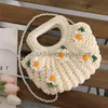 Sacs à bandoulière Petit sac Femme 2023 Mode d'été Tissage Sac de créateur Femme Puff Flower Beach Sales Bagstylishhandbagsstore