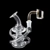 Narguilés Verre Bong Recycler Fumer Pipe À Eau Dab Rig avec Quartz Banger Nail