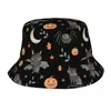 Berets modny na Halloween imprezowy kapelusz unisex lekki zewnętrzny sport sportowy czapka rybacka plażowa hatwear plażowy