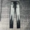 Jeans da uomo Lavaggio con candeggina Skinny invecchiato