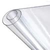 테이블 천 덮개 PVC 투명 열 저항성 세척 가능한 책상 보호기 매트 40x60cm