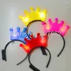 Decoración de fiesta Glow Light Crown Navidad Led Headwear para cumpleaños Diadema colorida Regalo para niños