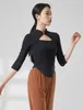 Stage Wear Wholesale Thumb Sleeve Women's Top Long Dance Shirt Classical Dancer Practice Dress Solid Color 2023