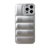Индивидуальный милый пухлый чехол для iPhone 11, 12, 13, 14, 15 Plus Pro Max, модный чехол из силикагеля, пуховое пальто для iPhone