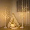 Dekoracje świąteczne Dekoracja LED Birch Tree sypialnia Światło na krajobraz Luminous Rok DIY Decor Prezent 231123