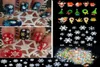 Kerst 3D Nail Art Stickers Sneeuwvlokken Ontwerp 3D Nail Art Stickers Decals Voor Nagel Tips Decoratie DIY Decoraties Mode Nail3291327