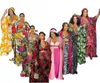 Vestidos étnicos vestidos africanos para mulheres 4 peças Conjunto 2023 Roupas de verão Muslim Maxi Dress Sets Setes Sits ABAYA DUBAI ROBE