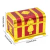 Andere speelgoed Plastic Piraten Treasure Box Gold Coin Gem Storage Organizer Chest Gifts For Kid Birthday Party Decoration Toy 230403