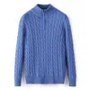 Mens Ralphs Polo tröja tjock halv blixtlås Hög hals varma stickkläder Pullover Wool Designer Knitting Laurens Sweaters Casual Jumpers Zip Brand Knits Horse Game YT161