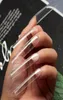 Fałszywe paznokcie Makar504pcs Nail Tips 3xl długą kwadratową trumnę Pełną osłonę Miękka prasa żelowa na fałszywej końcówce manicure 9927540