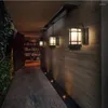 Lámparas de pared estilo chino lámpara al aire libre villa hierro arte retro pasillo simple japonés balcón