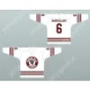 Personalizzato DANNY MAHEALANI 6 BEACON HILLS CYCLONES HOCKEY JERSEY TEEN WOLF SERIE TV Cucitura superiore S-M-L-XL-XXL-3XL-4XL-5XL-6XL