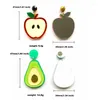 Stud Earrings Cute Simulation Fruit Strawberry Avocado And Apple Acrylic Pendant For Women Colorful Fashion Jewelry