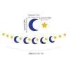 Decoração de festa Eid Mubarak Banner Ramadan Decorations Supplies Hangable for Wall Decor Gift Moon Star