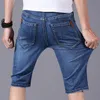 Hommes Jeans D'été Mince Denim Shorts Pour Bonne Qualité Coton Solide Droite Mâle Bleu Casual Taille 40 230403