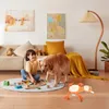 Trajes de gato Girafa Forma Squeaky Dog Toy Pet Interactive Play Stuffed Animal Mastigar