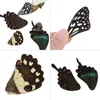 Dekorativa föremål Figurer 100st/Set verkliga naturliga exemplar Butterfly Wings Diy Jewelry Artwork Art Hand Craft Happy Ing 230403