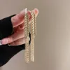 Stud Gold Color Trigo Fringe Dangle Brincos Metal Long Stud Brincos Moda Jóias Para Mulheres Meninas Acessórios 231102