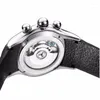 Montres-bracelets Reef Tiger/RT Hommes Sport Montre Mécanique Automatique Squelette Acier Étanche Tourbillon Reloj Hombre