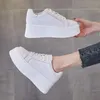 Chaussures habillées classiques en cuir véritable Sneaker WhiteShoes Jeunes dames Casual Femme Marque Femme Blanc 231102