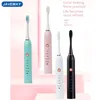 Escova de dentes escova de dentes elétrica recarregável de dentes sônicos pretos de dentes sônicos higiene oral ipx7 Bateria à prova d'água Modelo de dentes Sonic dentes J208 230403