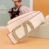Cinture di design di lusso da donna Cinture di marca da uomo Classic Fashion Business Casual Cintura bifacciale Donna Fibbia in metallo Larghezza pelle 3,3 cm