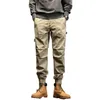 Herrbyxor 2023 Spring S last Khaki Militärbyxor Casual Cotton Tactical Big Size Army Pantalon Militaire Homme 230403