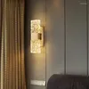 Vägglampor nordisk kristall kopparlampa 8w transparent kreativ ljus ledande sconce för vardagsrum sovrum trapp badrum