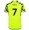 23 24 Saka G. Jesus Rice Soccer Jerseys Smith Rowe Fans PlayerバージョンGunners Martinelli Odegaard Thomas nketiah Tierney 2023ホームアウェイフットボールシャツ男性キットキット