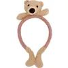 Haarschmuck Plüsch Einfarbig Cartoon Niedlich Kawaii Bärenkopf Haarband Für Mädchen Kinder Waschen Gesicht Party Fee Stirnband Mode