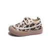 Athletic Outdoor Children's Canvas Shoes Four Seasons New Kindergarten Baby Soft Girls Leopard Prints Boys Casual Shoes Comfortable Flats Simple W0329