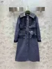 Designer mulheres trench marca colete destacável manga longa menina casaco tamanho s m l todo o logotipo jacquard baixa chave de luxo senhoras casaco nov02