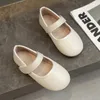 Primi Camminatori Mary Janes da bambina in morbida pelle design semplice autunno bambini scarpe da principessa punta rotonda leggera quotidiana 21 30 bambini bambini appartamenti 231110