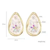 Stud Earrings Crystal Pearl Flower Waterdrop For Women Copper Zircon Earring Fashion Jewelry Aretes De Mujer 2023 D20